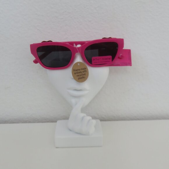 (#127) Betsey Johnson Pink Betsy\'s Belt Heart Sun Glasses main image 8